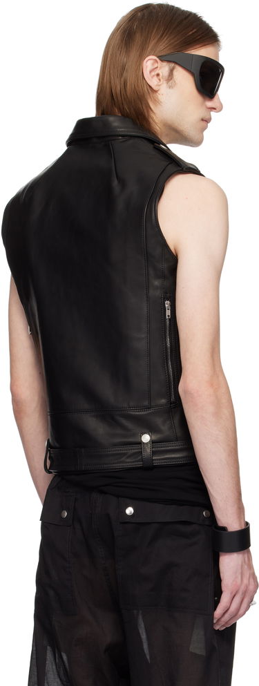 Жилетка Rick Owens Rick Owens Hollywood SL Bauhaus Stooges Leather Vest Черно | RR01E5710 LHJP, 2