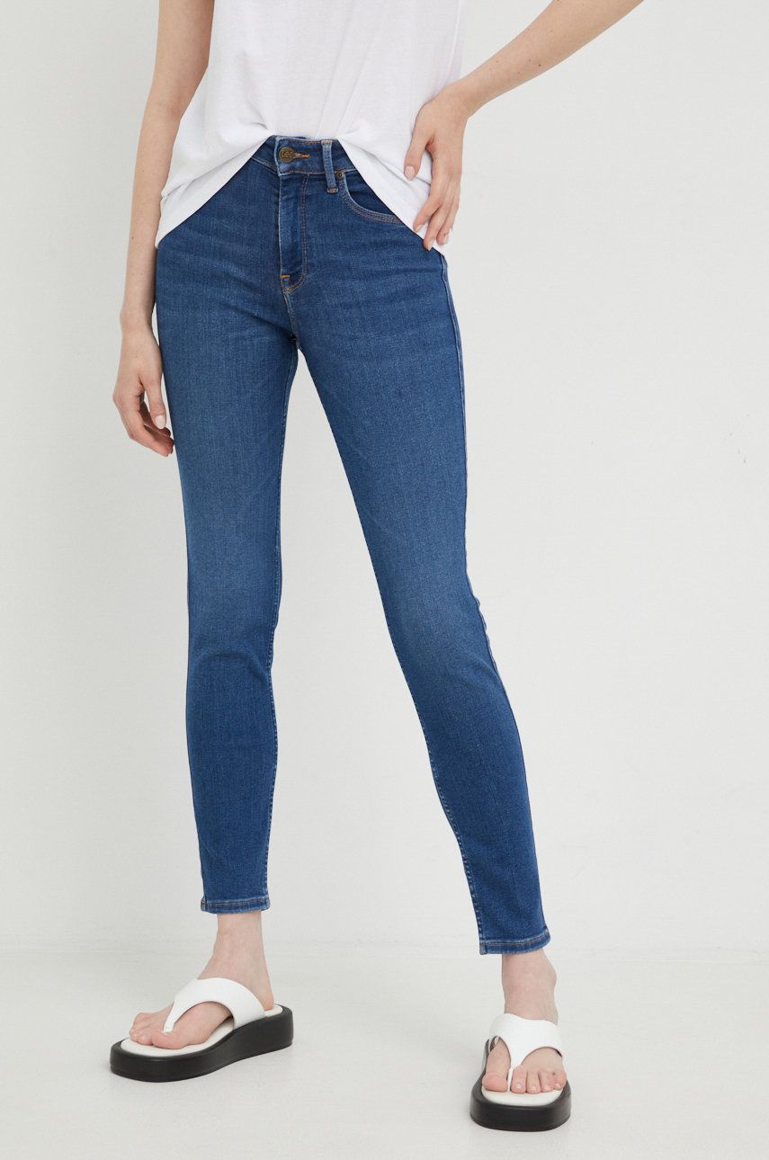 Дънки Lee Foreverfit Dark Subtle Worn Jeans Тъмно синьо | L32SOVPE, 0
