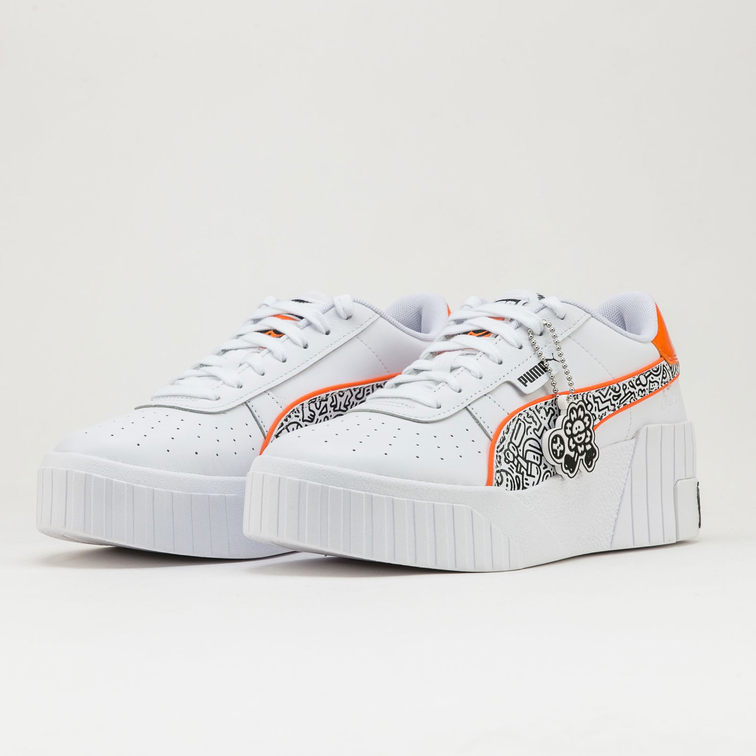 Кецове и обувки Puma Cali Wedge Mr. Doodle Бяло | 374210 01, 1