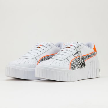 Кецове и обувки Puma Cali Wedge Mr. Doodle Бяло | 374210 01, 1