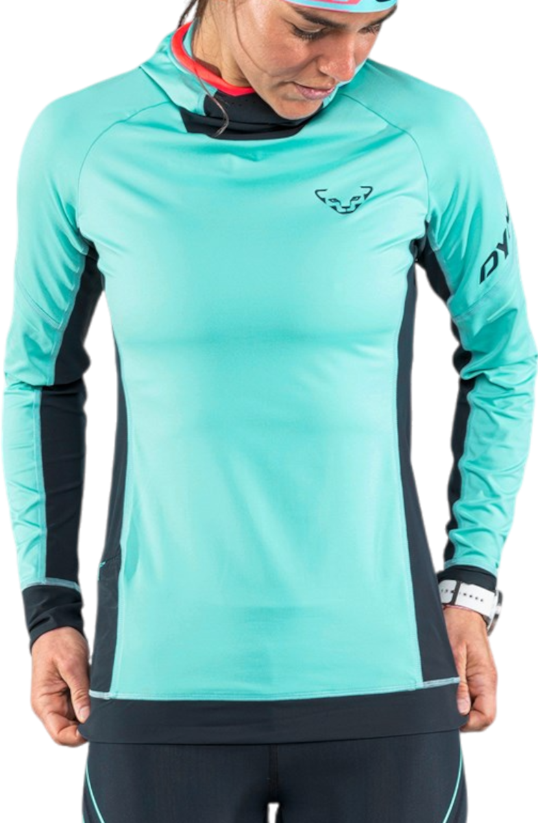 Суитчър Dynafit Alpine Long Sleeve T-Shirt With Hood Тюркоазено | 08-0000071539-8051, 0