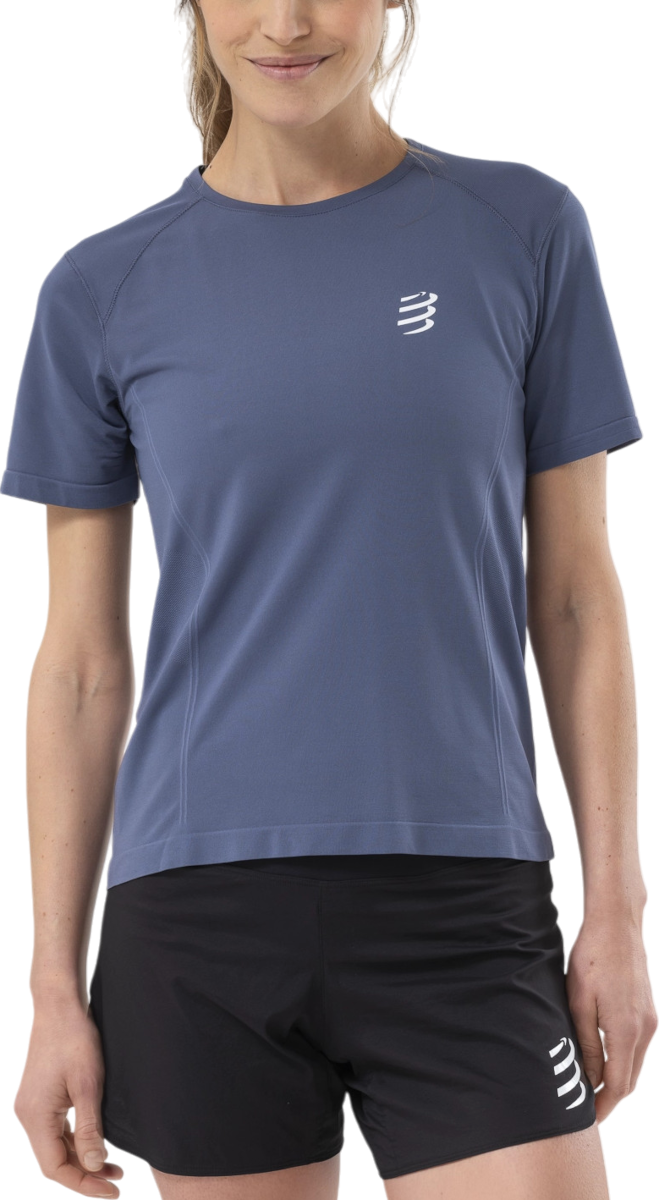 Тениска Compressport Performance Short Sleeve T-Shirt Синьо | atsw4935123, 0