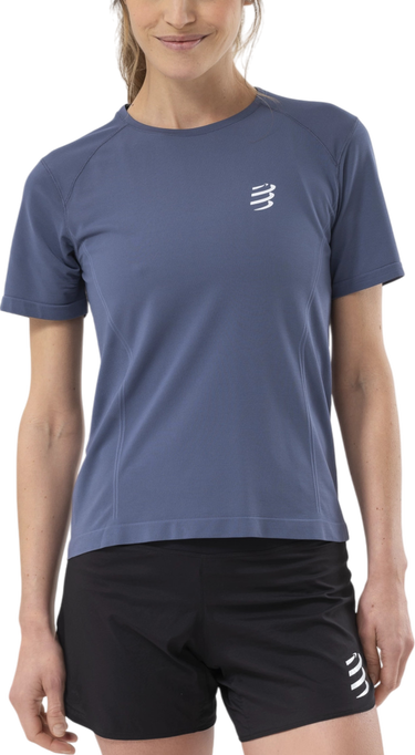 Тениска Compressport Performance Short Sleeve T-Shirt Синьо | atsw4935123, 0