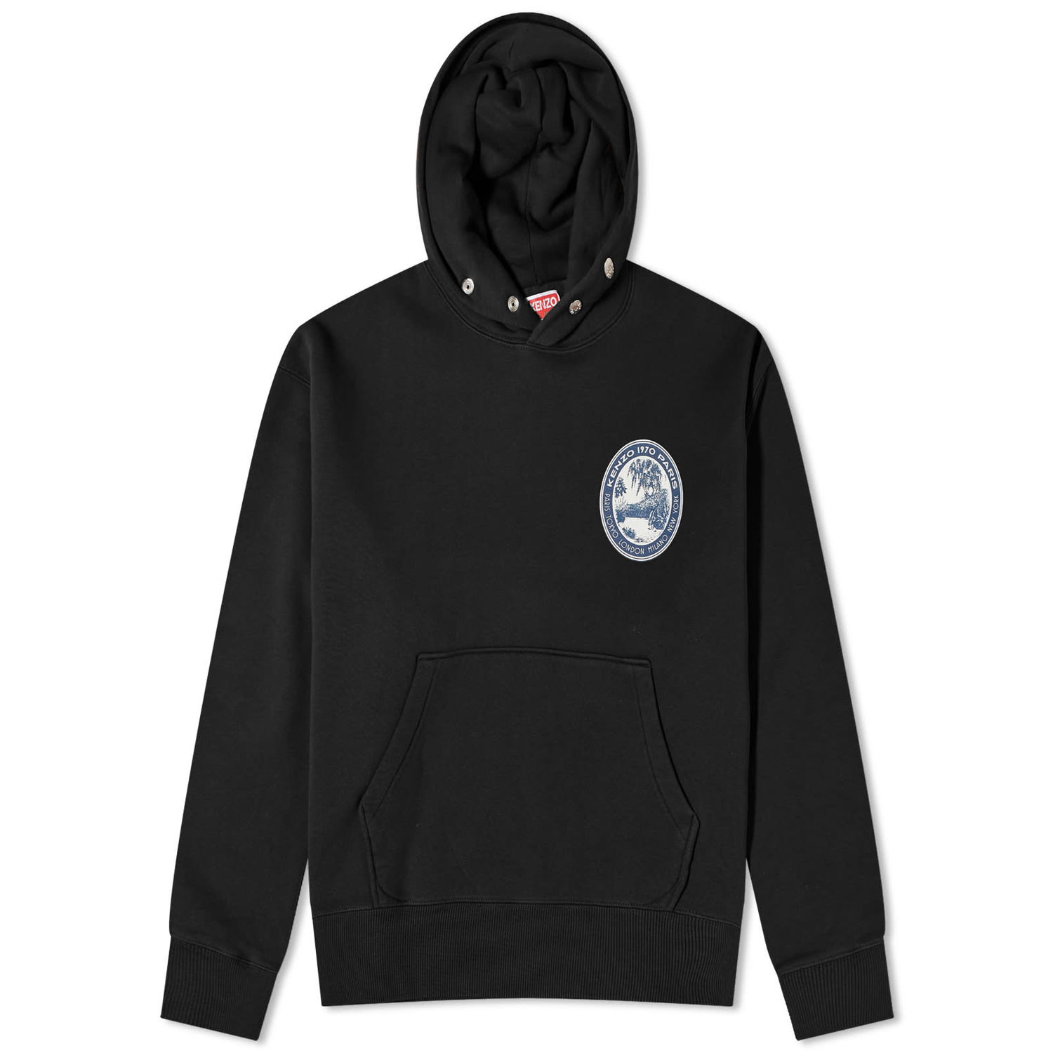Суитчър KENZO Patch Popover Hoodie Черно | FD65SW0964MB-99J, 0