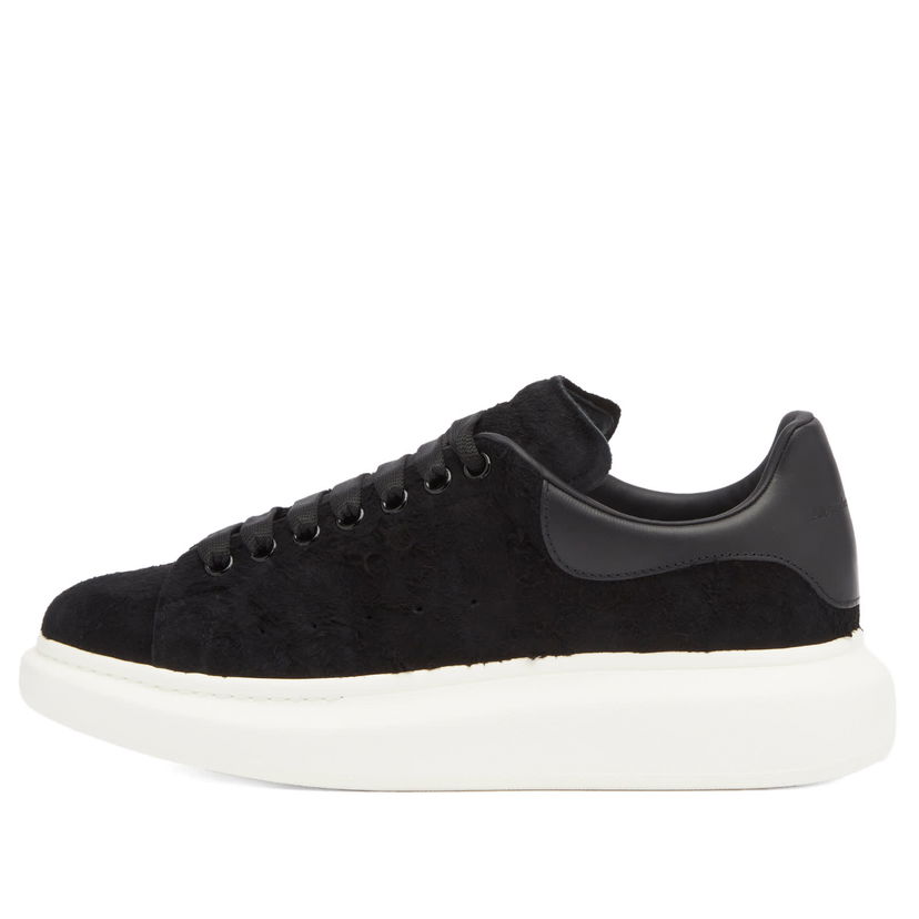 Кецове и обувки Alexander McQueen Exaggerate Sole Rough Suede Черно | 553680-WIAC8-1000