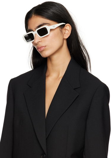 Слънчеви очила Prada Rectangular Sunglasses Бяло | 0PR A12S 17K08Z 8056597967891, 3