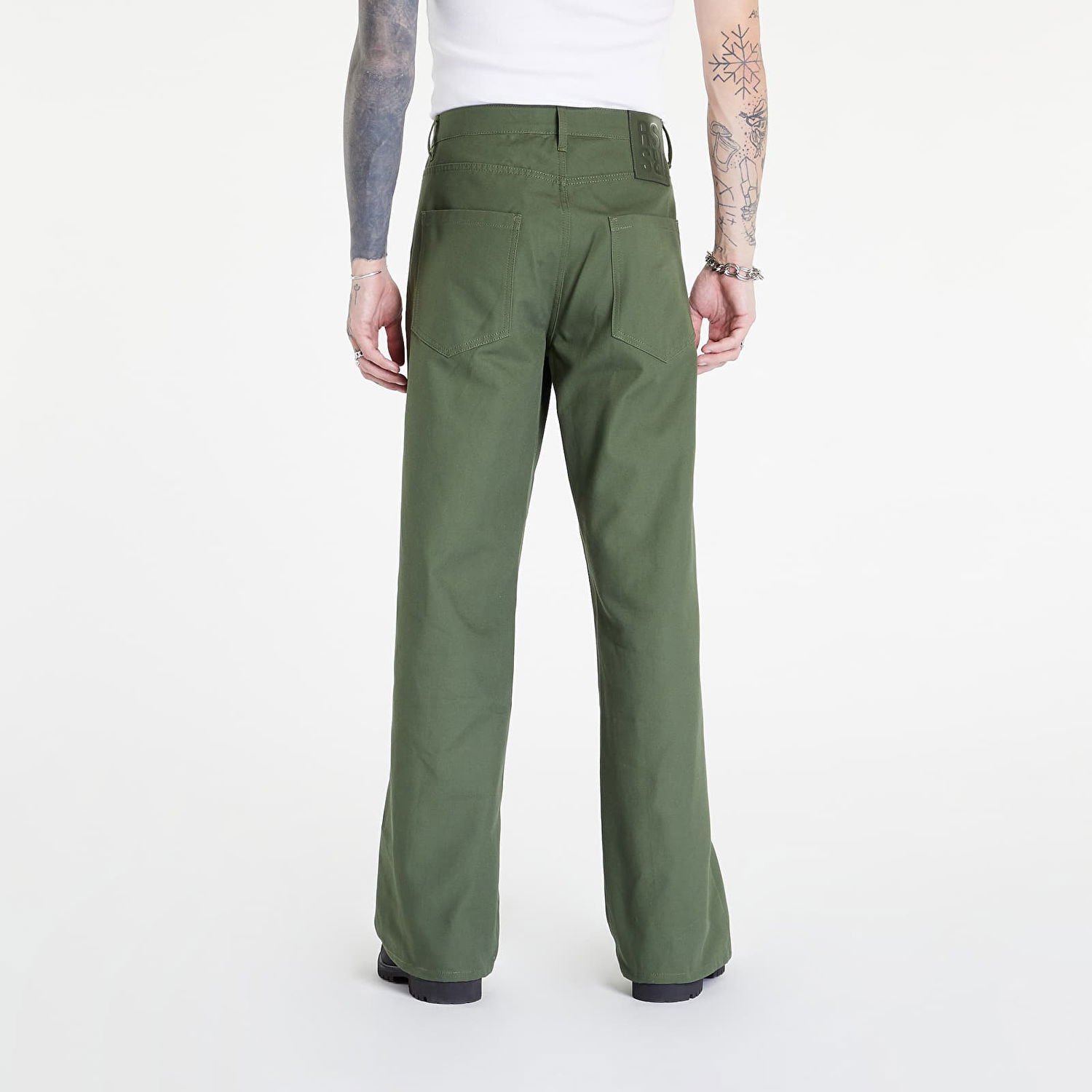 Панталони RAF SIMONS Wide Fit Denim Workwear Pants Зелено | 222-M317-10080-0023, 1