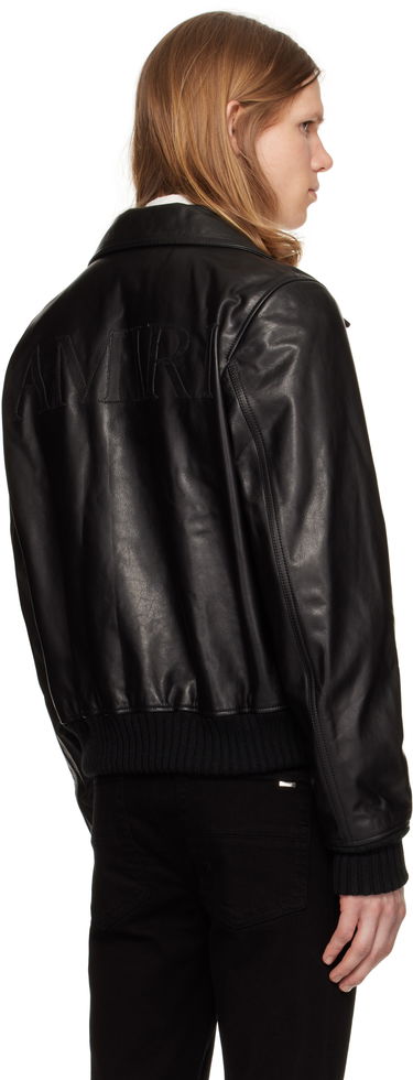 Яке бомбър AMIRI AMIRI Zip Leather Jacket Черно | AMLTJT1028, 2
