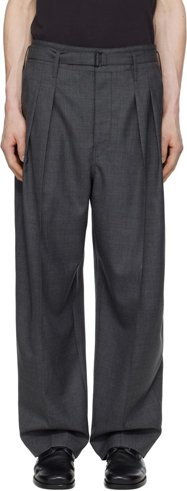 Панталони LEMAIRE Lemaire Belted Pleated Trousers Сиво | PA1173 LF1386, 0