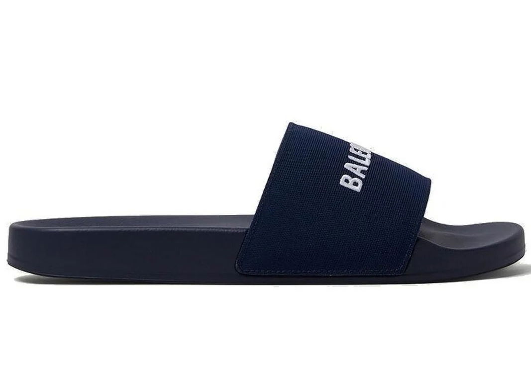 Кецове и обувки Balenciaga Pool Slide Navy Тъмно синьо | 695557W1S9C4590, 0