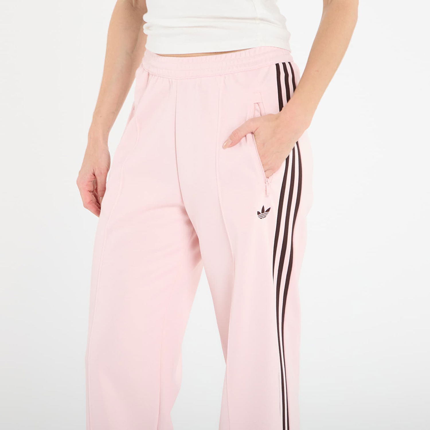Спортни панталони adidas Originals Classic Track Wide Leg Pants Розово | KE3896, 1