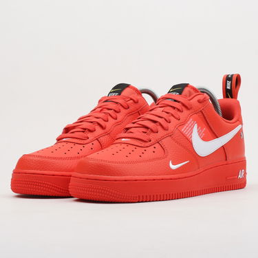 Кецове и обувки Nike Air Force 1 '07 LV8 ''Overbranding'' Червено | AJ7747-800, 1