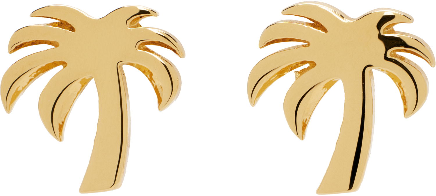 Обеци Palm Angels Palm Earrings Жълто | PWOD033F24MAT0017676, 0