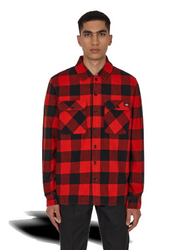 Риза Dickies New Sacramento Shirt Червено | DK0A4XDZ RDX1