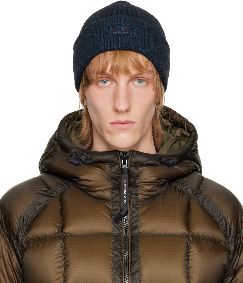 Шапка C.P. Company Logo Beanie Тъмно синьо | 13CMAC306A-006170A, 0