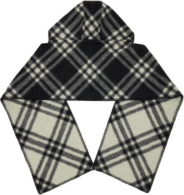 Шал Burberry Burberry Check Hooded Scarf Черно | 8115260, 1