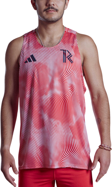 Потник adidas Originals Adizero TRC x Top4Running Tank Top Червено | iy7861, 0
