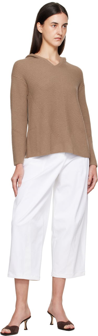 Суитчър Max Mara Max Mara Falcone Knit Hoodie Кафяво | 2529366031600, 3