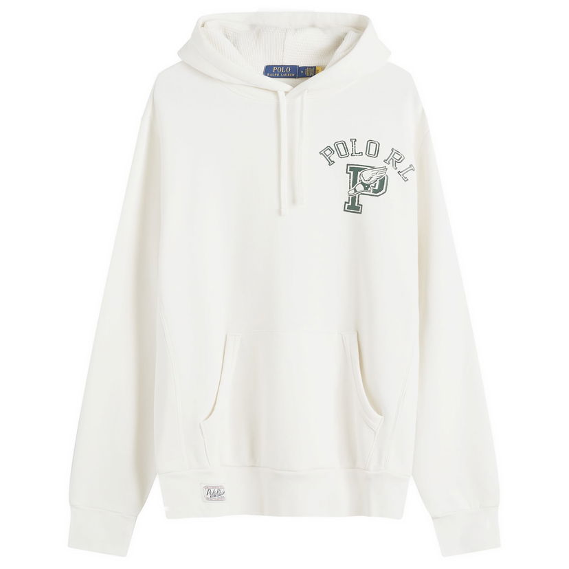 Суитчър Polo by Ralph Lauren College Logo Hoodie Бяло | 710941968001