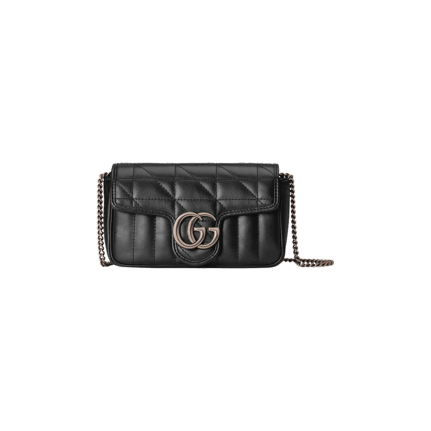Чанта през рамо Gucci GG Marmont Super Mini Bag Черно | 476433 DTD5N 1000, 0