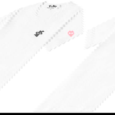 Тениска Comme des Garçons Play Invader Heart Tee Бяло | P1T322-3, 0