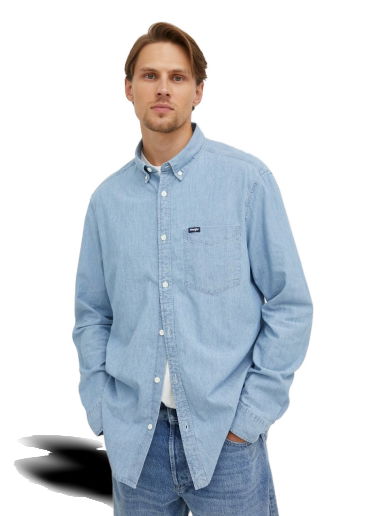 Риза Wrangler 1 Pocket Button Down Shirt Синьо | W5B11GX4E