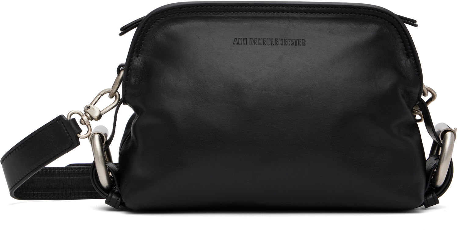 Дамска чанта Ann Demeulemeester Ann Demeulemeester Piata Leather Clutch Черно | B0012960-LT162-099, 0