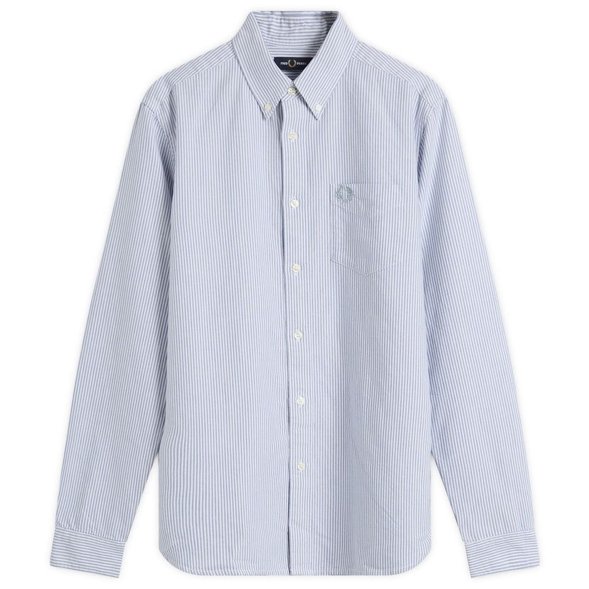 Риза Fred Perry Fred Perry Oxford Stripe Shirt, Size Large Синьо | M1768-38A