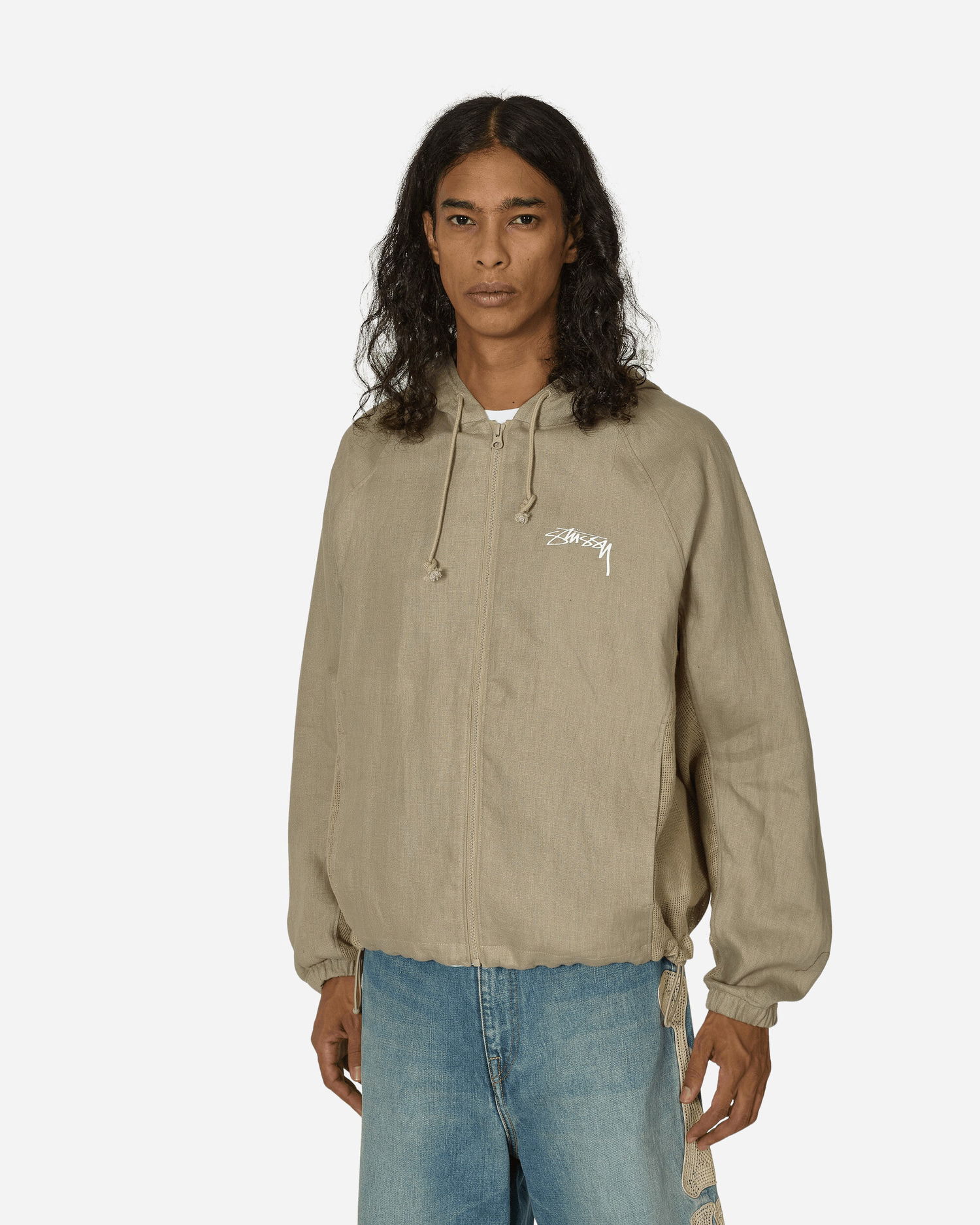 Яке Nike Stüssy Linen Shell Jacket Chino Зелено | FZ5751-263, 0