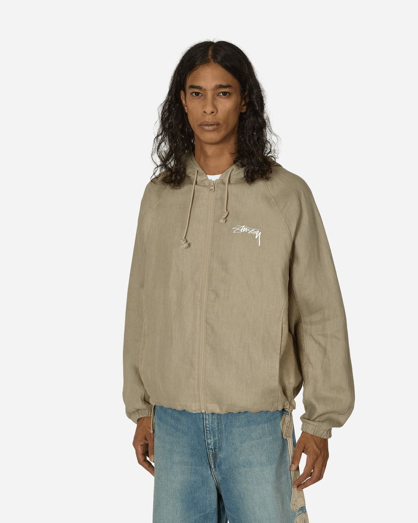 Яке Nike Stüssy Linen Shell Jacket Chino Зелено | FZ5751-263