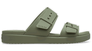 Кецове и обувки Crocs Brooklyn Buckle Low Low Sandals Зелено | 211215-3BX, 0