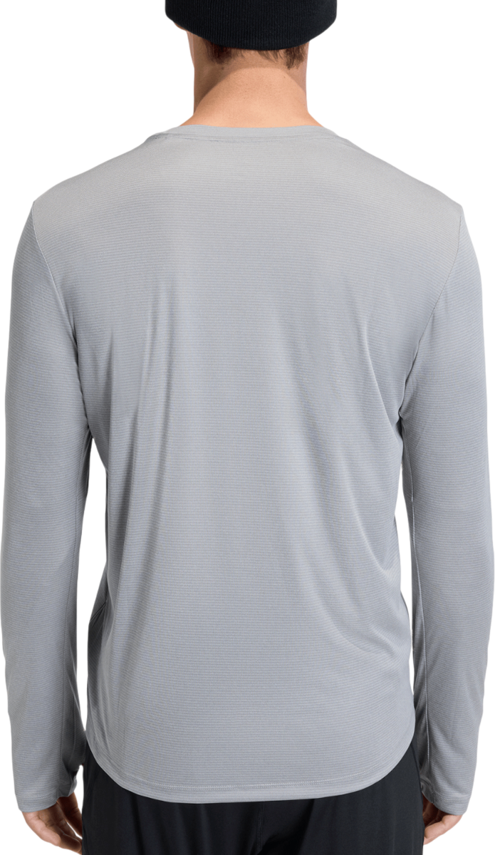 Тениска adidas Originals Adi365 Essentials Long-Sleeve Running Top with Thumbholes Сиво | ke8420, 1