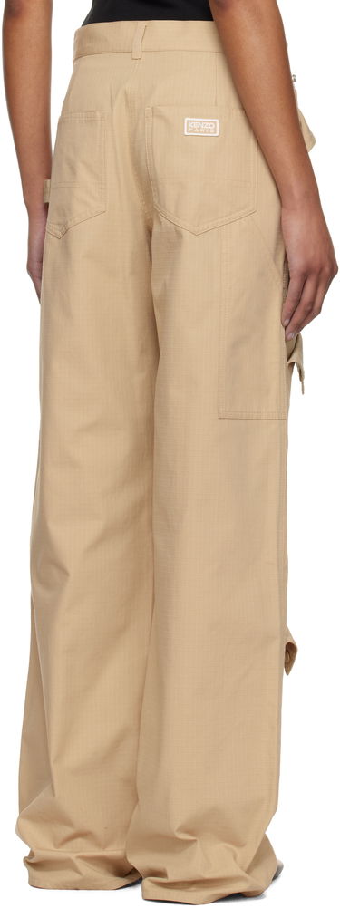 Карго панталони KENZO Kenzo Paris Cotton Ripstop Cargo Pants Бежово | FF52PA1009DL, 2