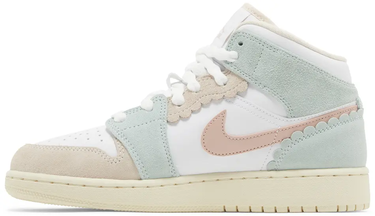 Кецове и обувки Jordan Air Jordan 1 Mid SE Pink Oxford (GS) Бяло | DZ5361-100, 1