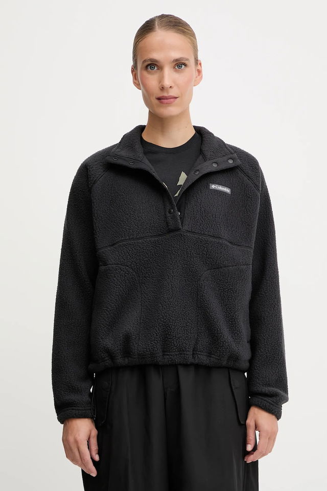 Jasper Snap-Button Fleece Pullover