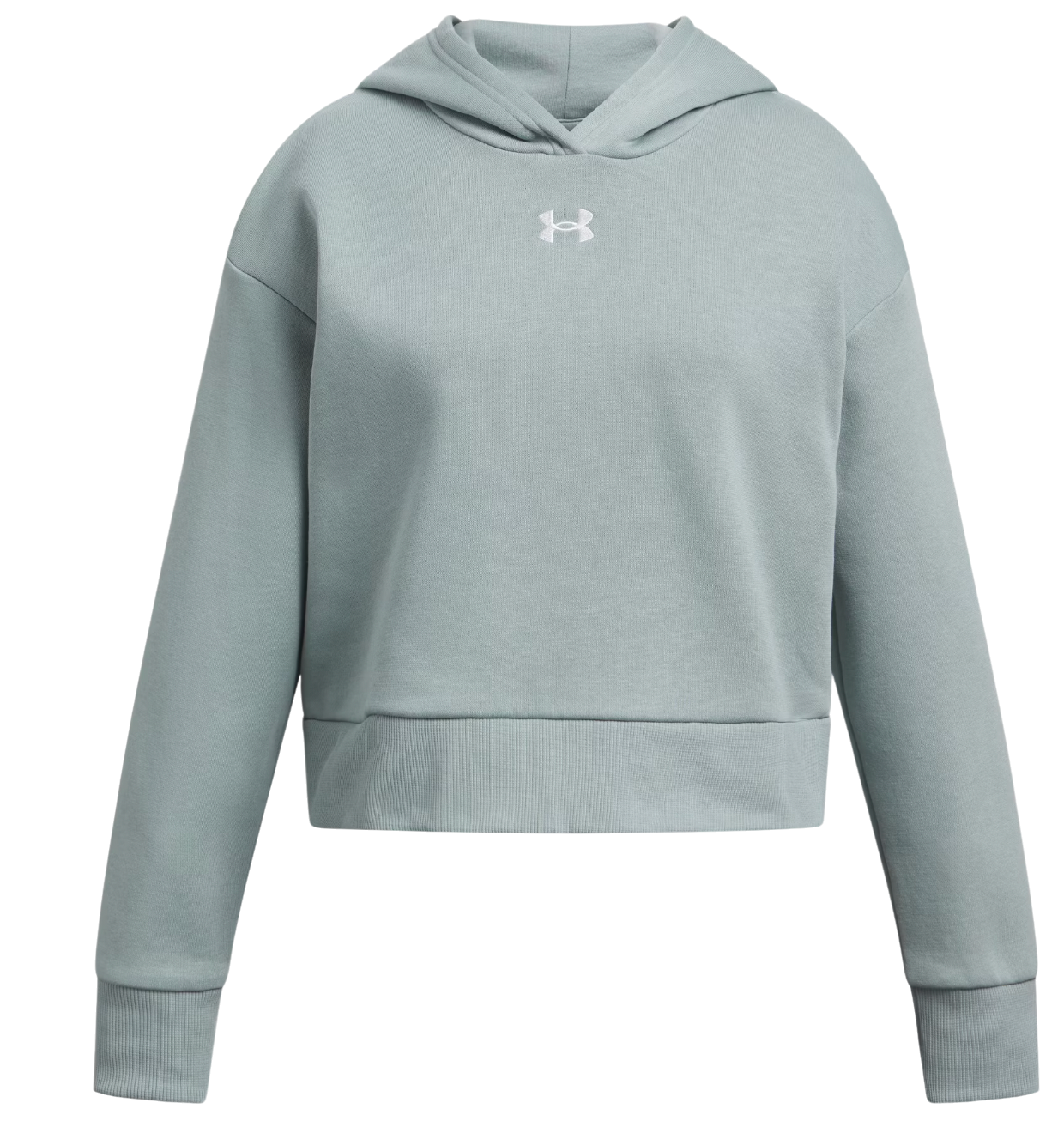 Суитчър Under Armour UA Rival Fleece Cropped Hoodie Зелено | 1379517-348, 0