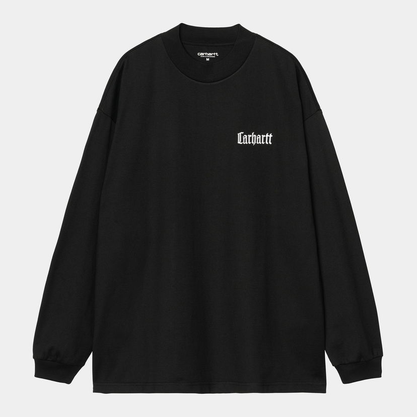 Тениска Carhartt WIP Long Sleeve Schooling Mockneck T-Shirt Carhartt WIP Черно | I035447_4