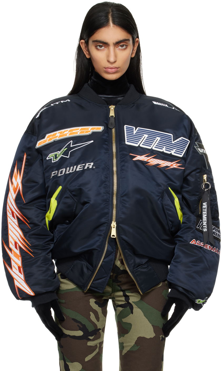 Яке бомбър VETEMENTS Alpha Industries x Bomber Jacket Черно | UE64JA190B, 0