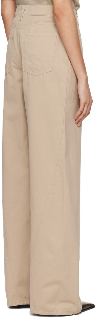 Панталони Anine Bing ANINE BING Briley Wide Leg Trousers Бежово | A-03-1149-OMA10, 2