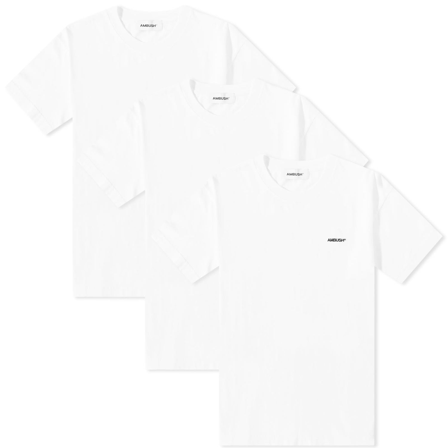 Тениска Ambush 3-Pack Logo Tee Бяло | BMAA035S23JER0020100, 0