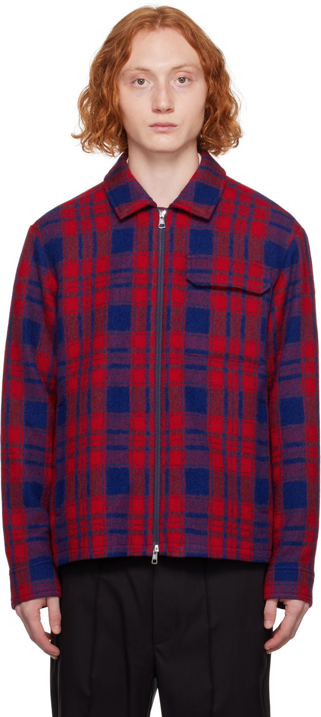 Риза Moncler Red Plaid Многоцветен | I20912F000055976M, 0