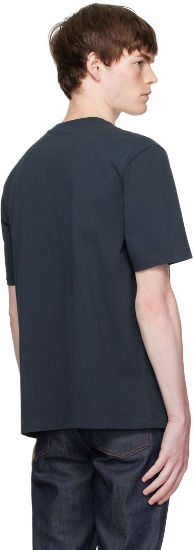 Тениска MAISON KITSUNÉ Maison Kitsuné Handwriting Comfort T-Shirt Тъмно синьо | MM00126KJ7025, 2