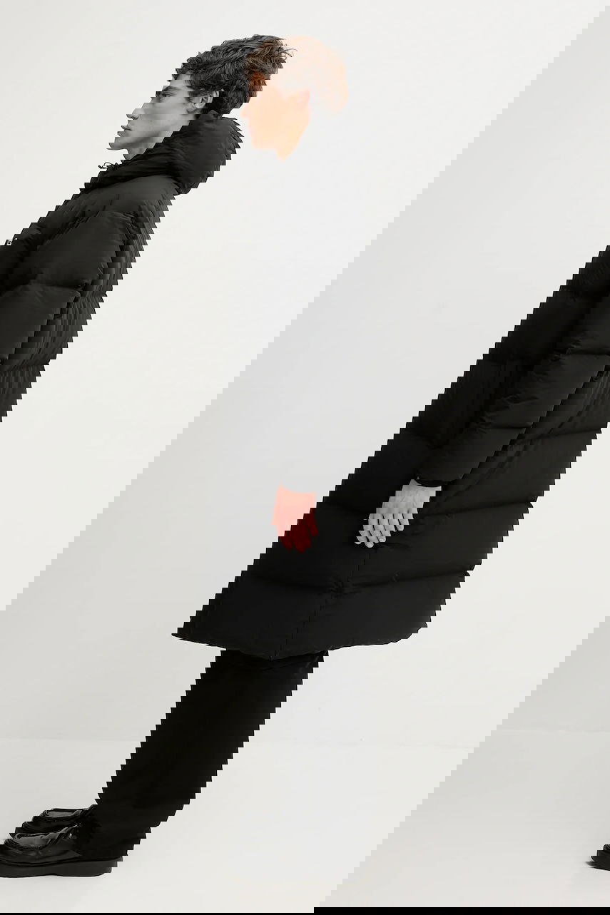 Пухо яке Lacoste Long Hooded Winter Down Coat Черно | BH6162, 1