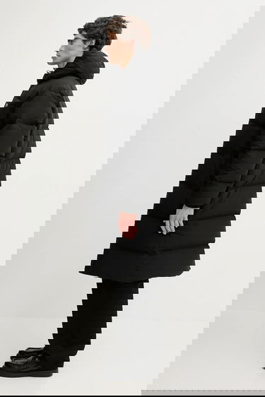 Пухо яке Lacoste Long Hooded Winter Down Coat Черно | BH6162, 1