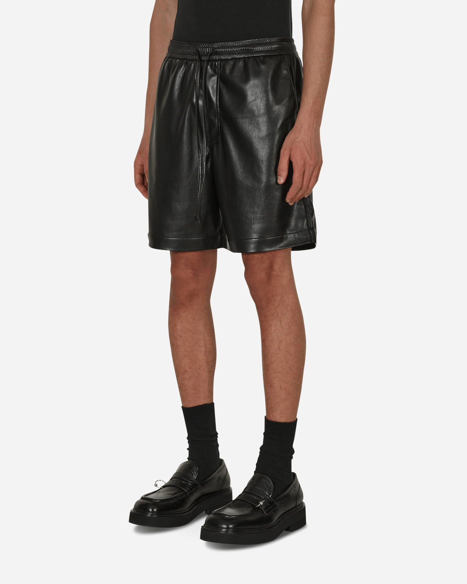Къси панталони Nanushka Doxxi Shorts Черно | NM22CRST00199 BLACK, 1