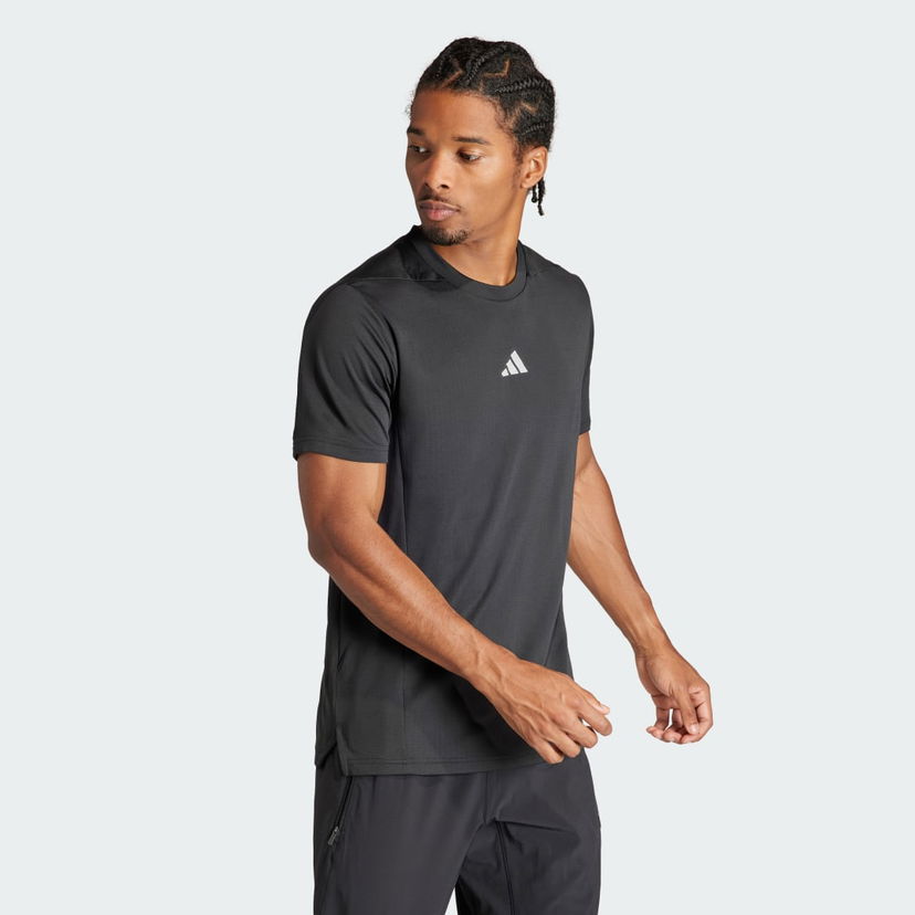 Тениска adidas Performance Designed for Training HIIT Workout HEAT.RDY Tee Сиво | IS3739