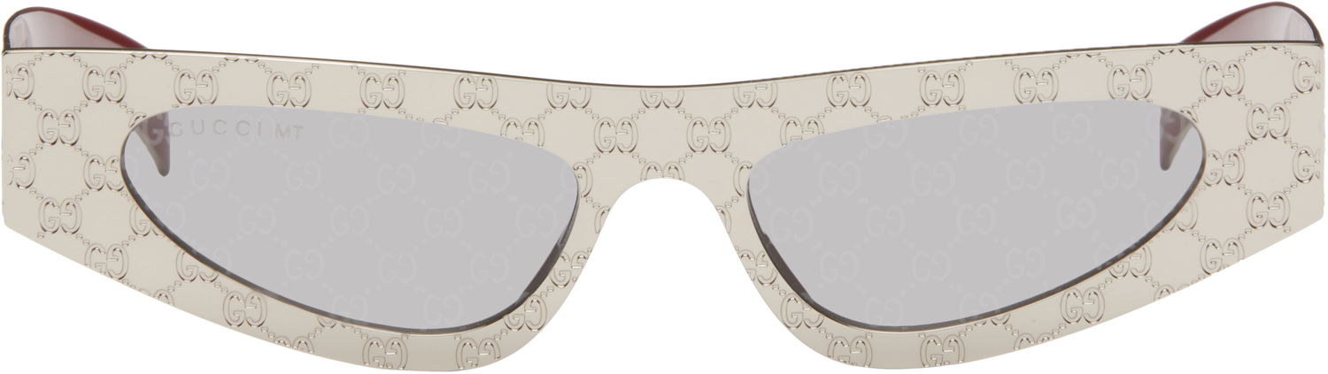 Слънчеви очила Gucci Silver Cat Eye Sunglasses Бежово | GG1916S-003, 0