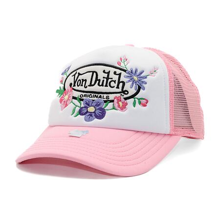 Шапка с козирка Von Dutch Von Dutch Trucker Flora Cap Розово | VD-7030853, 0
