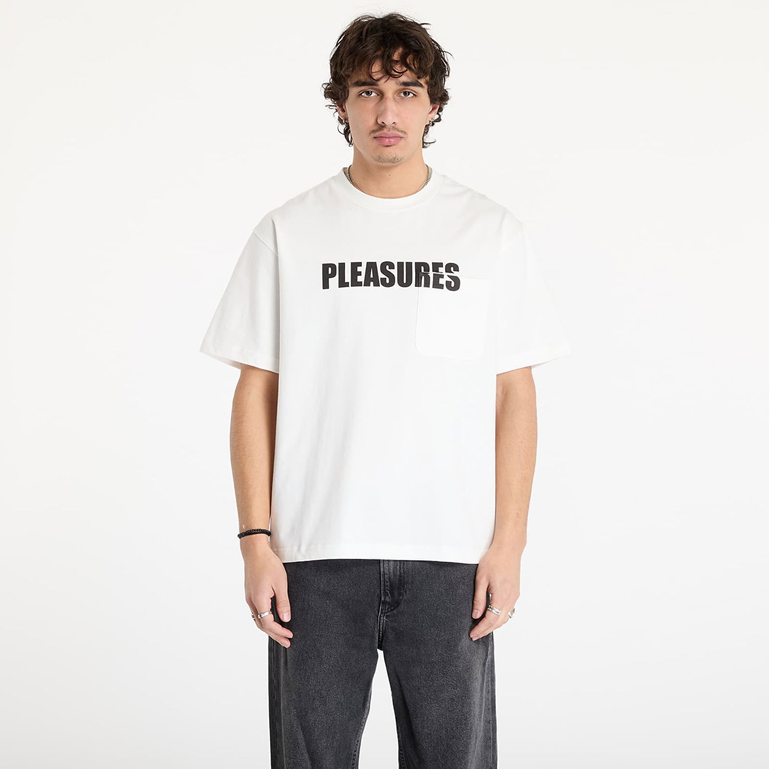 Тениска Pleasures White Бяло | P24W009 WHITE, 0