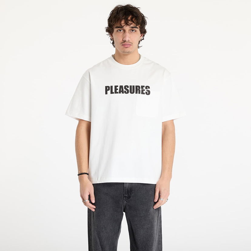 Тениска Pleasures White Бяло | P24W009 WHITE